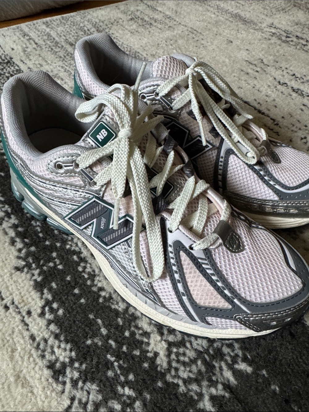 New Balance Women’s Pink, Gray and Teal Athletic Sneakers